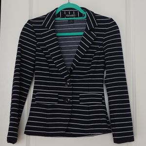 Navy and White Blazer